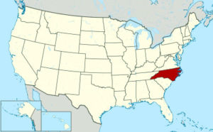 Lo-stato-del-North-Carolina-negli-USA